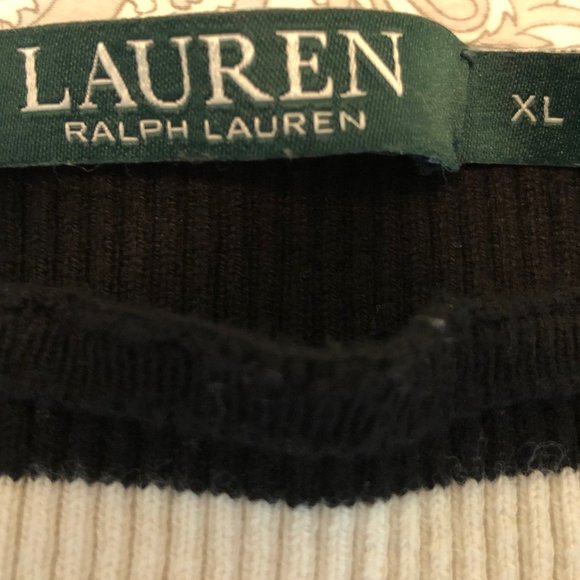 Lauren Ralph Lauren Black & Cream Sweater - Picture 3 of 4